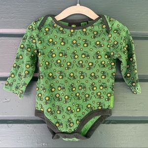 John Deere tractor onesie